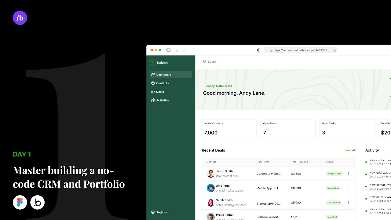 Build Your Freelance CRM and Portfolio with No-Code Tools (Bubble.io)
