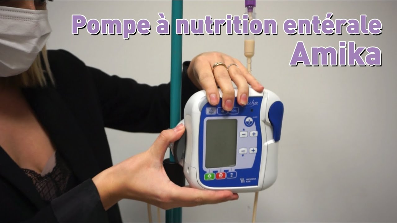 Tuto : utilisation de la pompe à nutrition entérale Amika