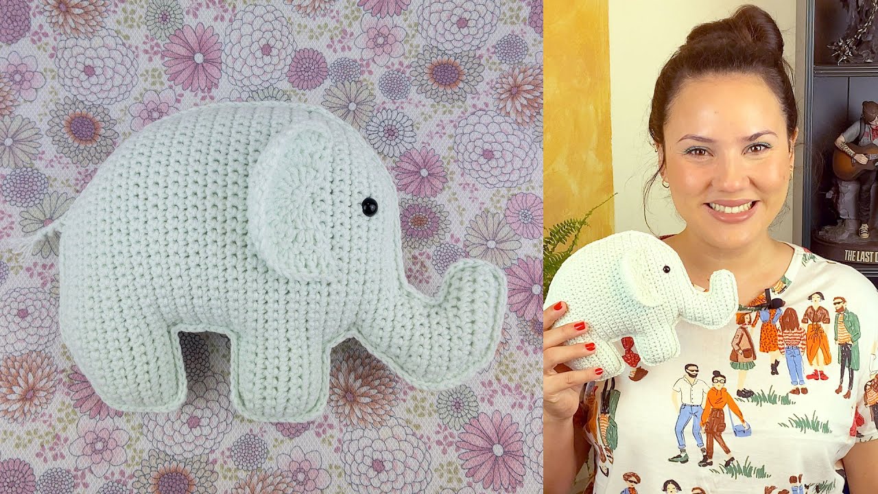 COMO FAZER ELEFANTE DE AMIGURUMI RAGDOLL | ATELIÊ JÉSSICA BRANDÃO | #056