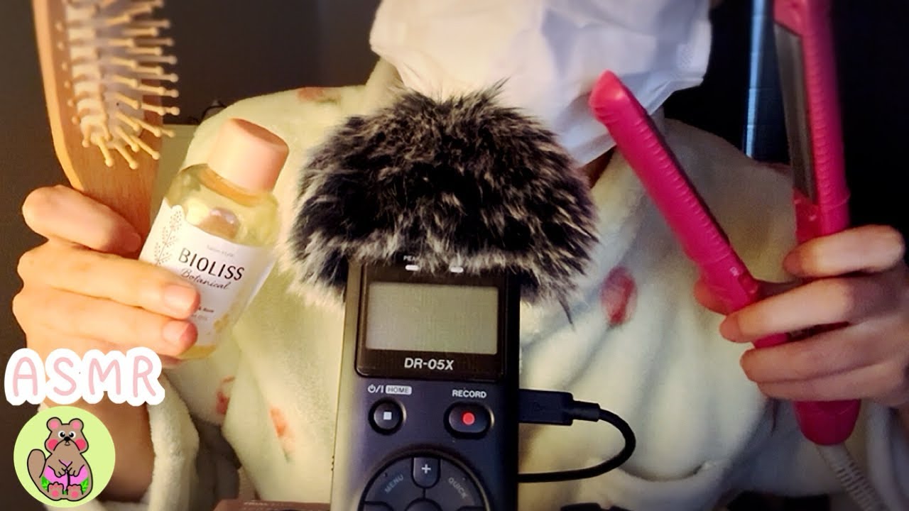 【ASMR】眠くなるまで、静かに髪をととのえる夜🫶🌙💤ロールプレイ