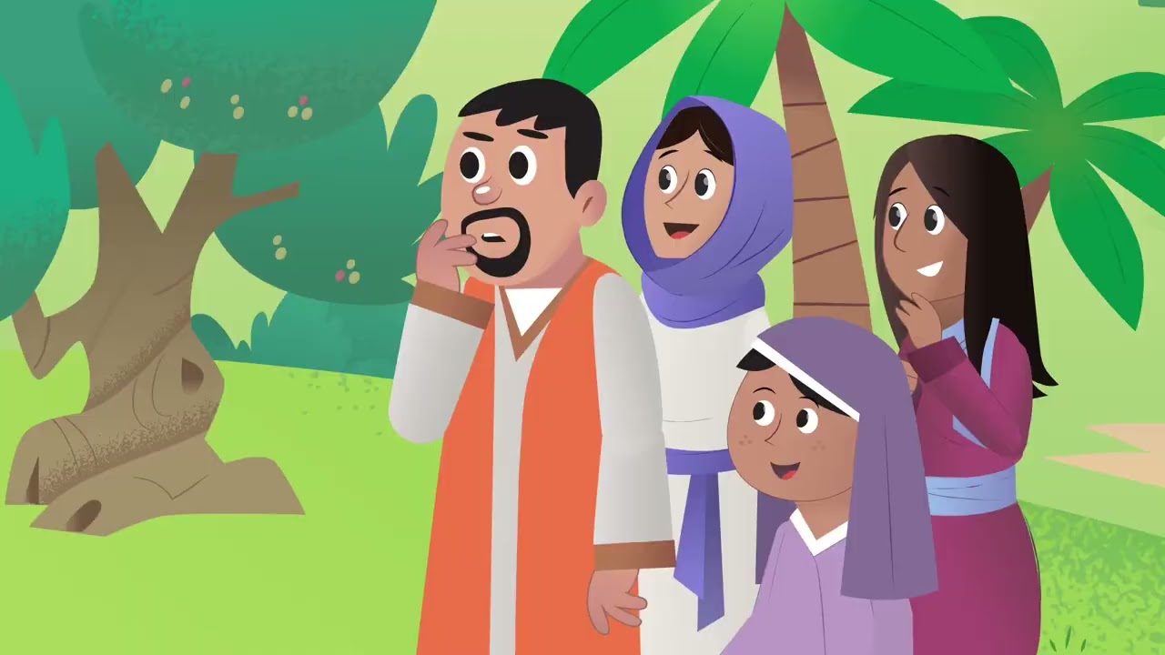 LEÇON - JÉSUS SUR UN ÂNON (entrée à Jérusalem) - Animation enfant Bible