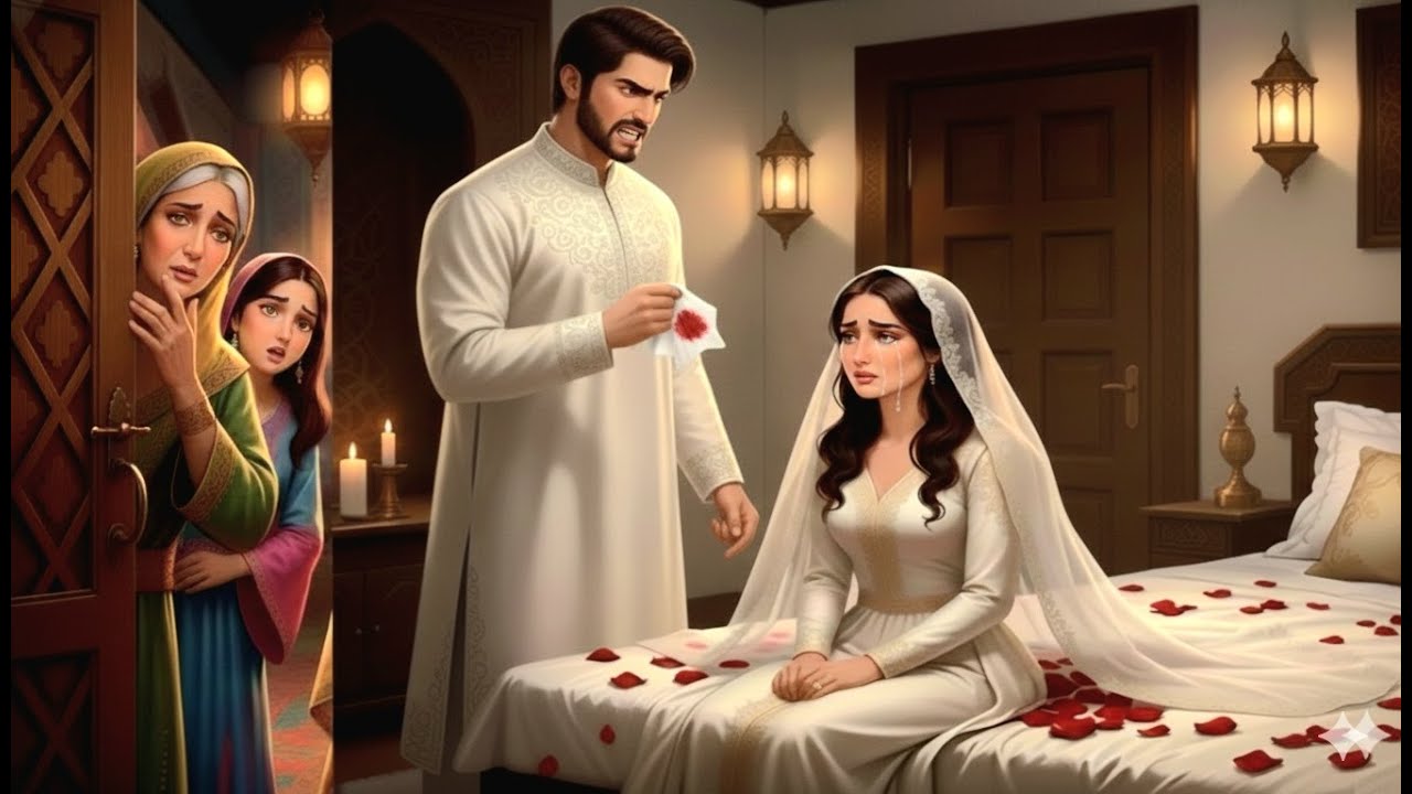 في ليلة الدخلة لم تنزف زوجته فظن أنها خائنة وطردها.لكنه لم يعلم أن أمه تخفي سراً سيجعله يركع نادماً!