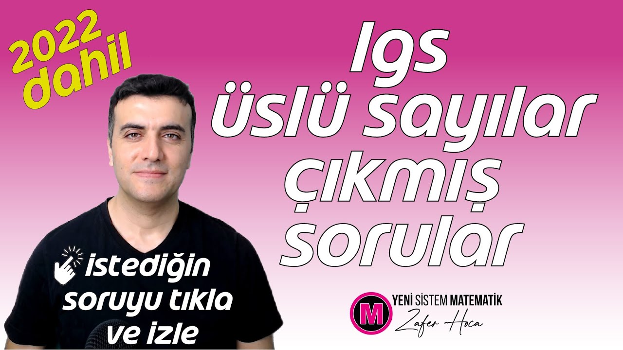 LGS de Üslü Sayılardan Tüm Çıkmış Sorular 2022 Dahil