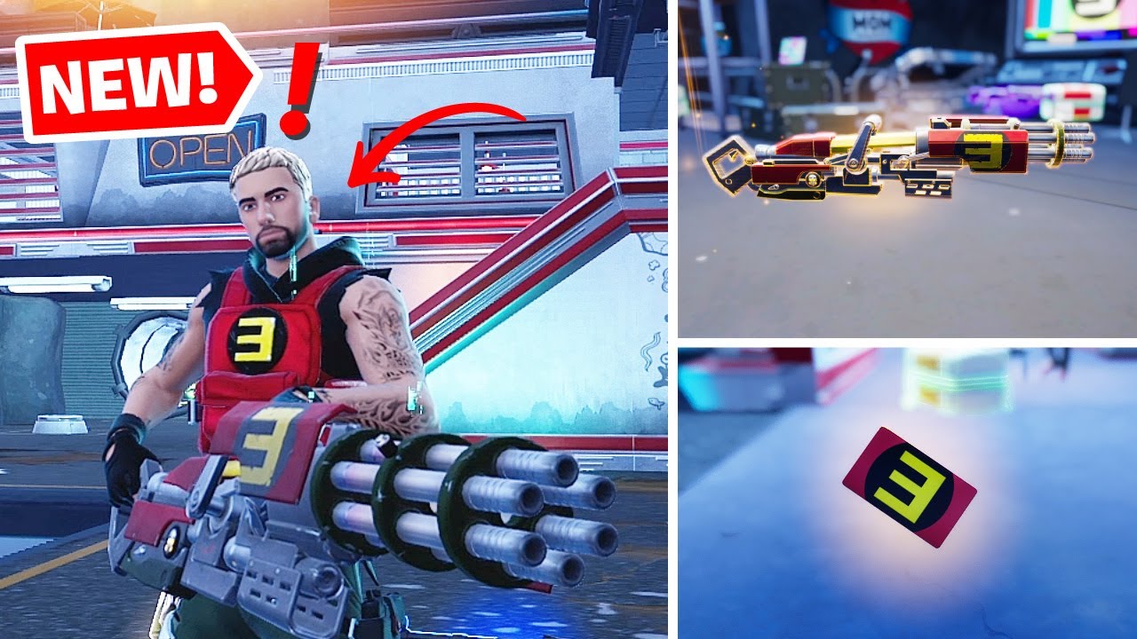 Fortnite NEW Eminem Boss, Mythic RG Minigun, Vault Keycard Location Spaghetti Grotto Location