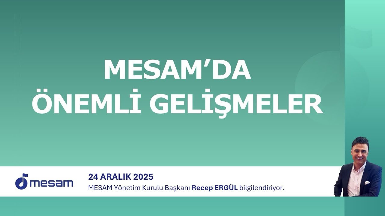 MESAM&rsquo;da &Ouml;nemli Gelişmeler