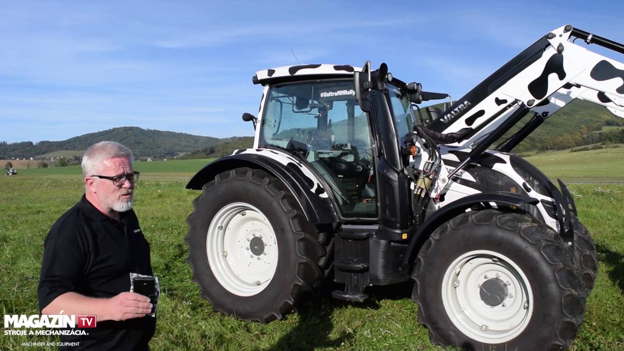 Valtra N124 tractor Unlimited Edition with Markku Vornanen