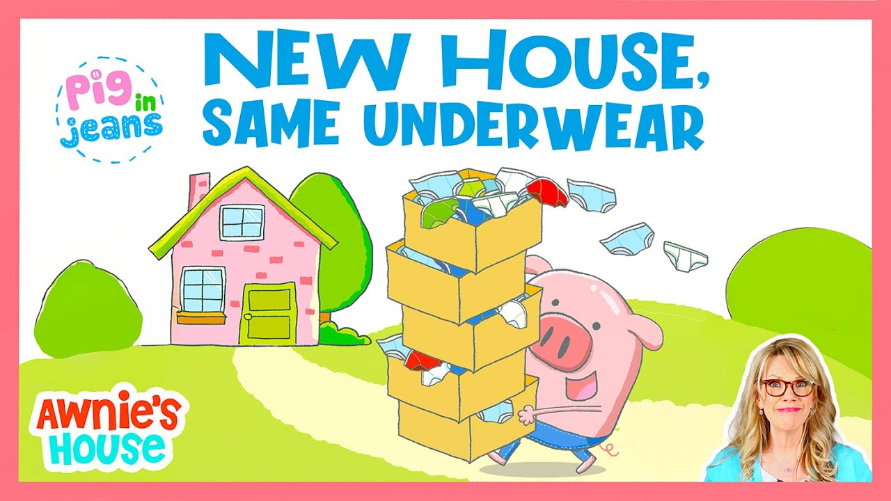 NEW HOUSE, SAME UNDERWEAR 📦😂 Hilarious Moving Day Story! Kid's Book Read Aloud with Awnie