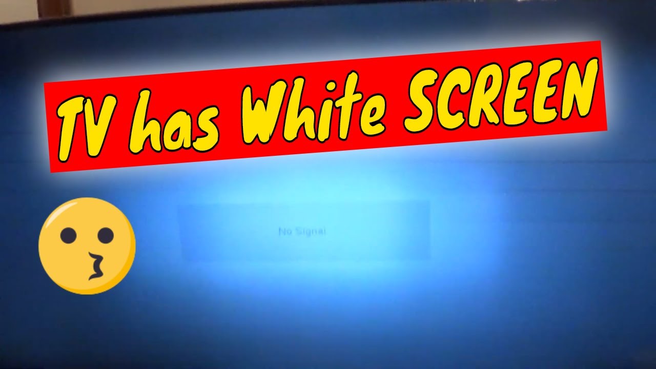 #1 Main reason why your Television has a white screen! Vizio TV repair.