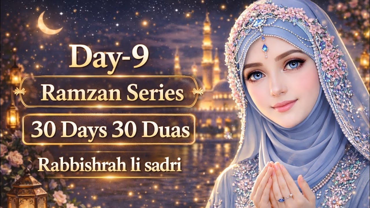 Day 9 – Rabbishrah Li Sadri | Dua for Ease & Confidence | Ramadan 30 Days 30 Duas #dailyduas #Quran 