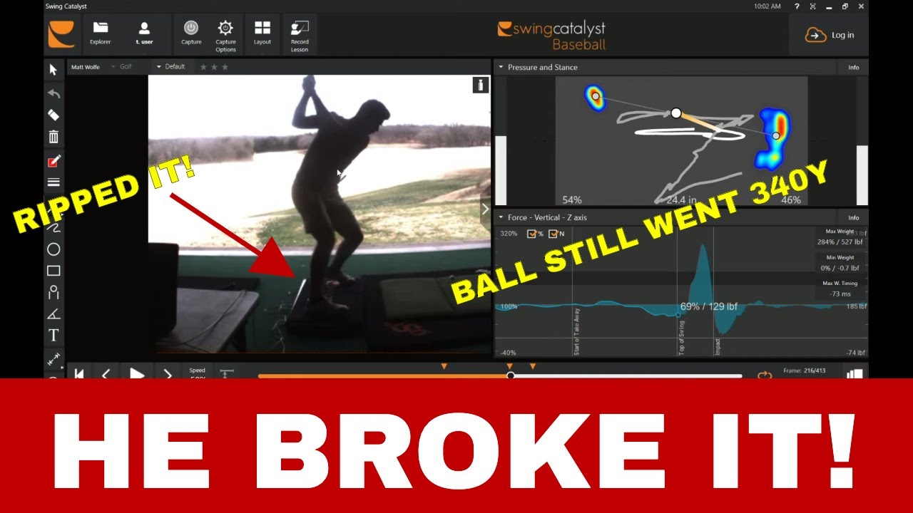 Matthew Wolff BREAKS Ground Force Plate, POWER  Move for Golf w/ Dr. Scott Lynn