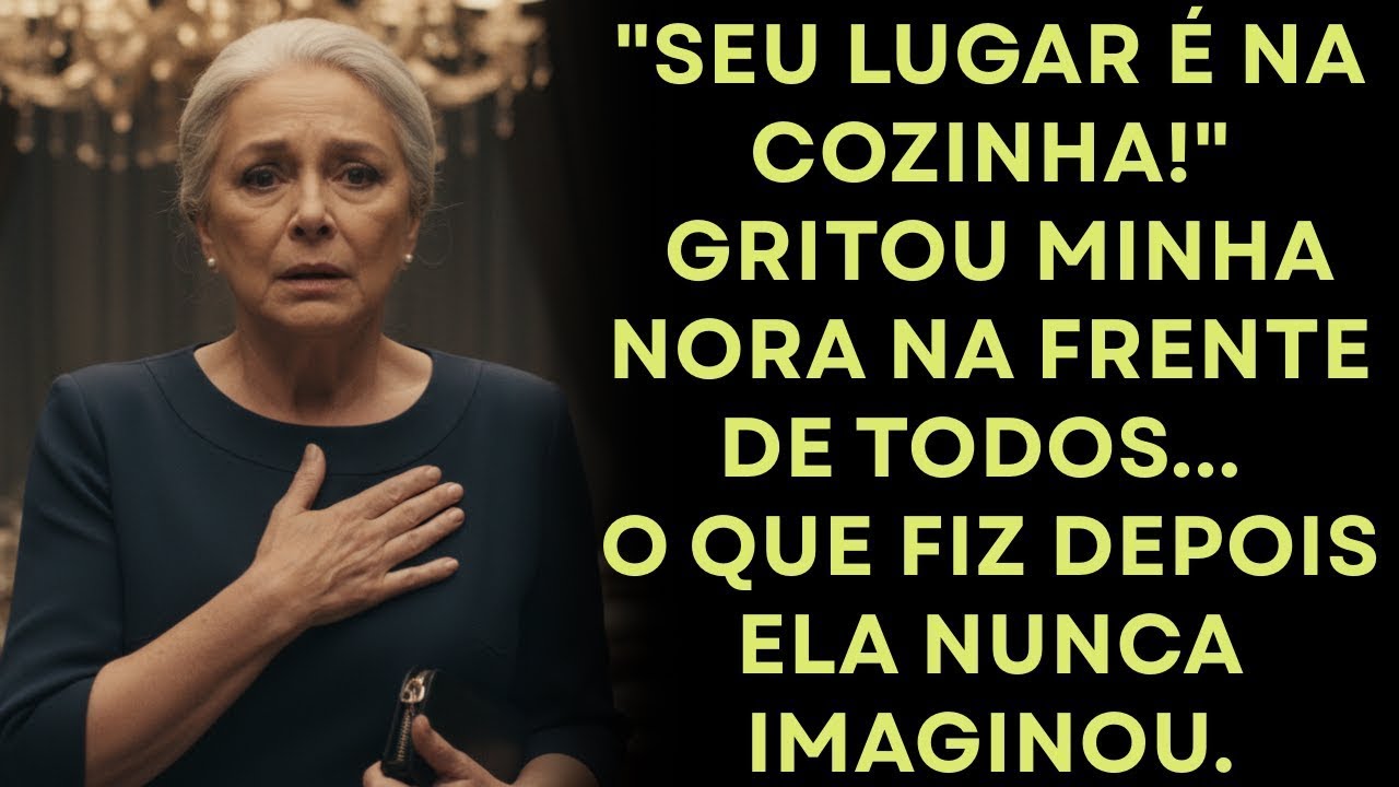 Seu Lugar É Na Cozinha  Saia!  Gritou Minha Nora, Quando Sentei Na Mesa do Jantar    Então Eu Fiz