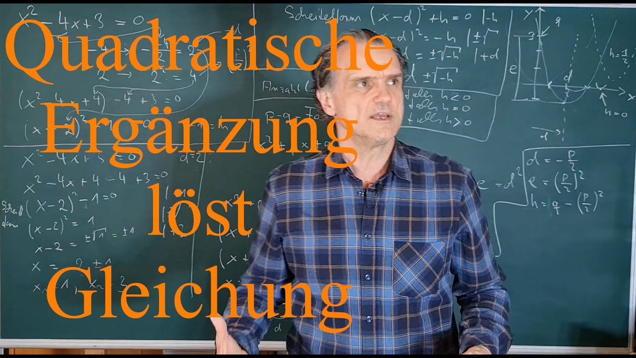 v1.7.4.5.1 (Mittel) Quadratische Ergänzung Gleichung lösen