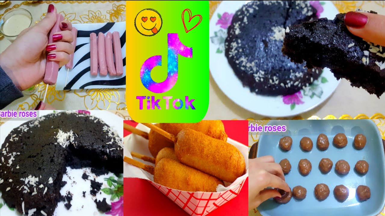 🌟يلابنات🌼جربت طبخات ال Tik Tok للمره الثالثه😋كورن دوج الكوري🍡كيكه الاوريو🍮بسكويت ب3مكونات🍪لا يفوتكم💕