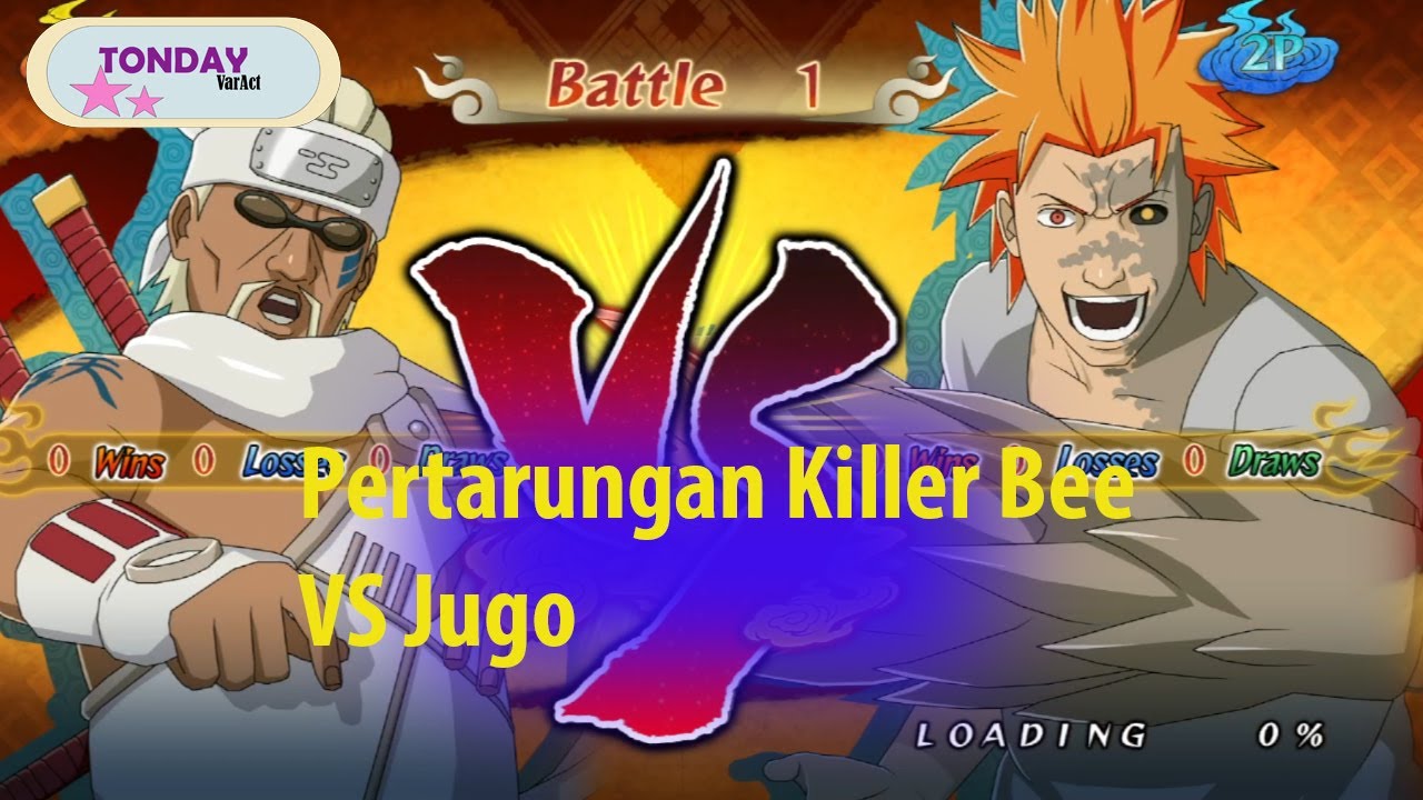 Pertarungan Killer Bee Vs Jugo ( Naruto Shippuden Ultimate Ninja Storm 2 ) 2 Player