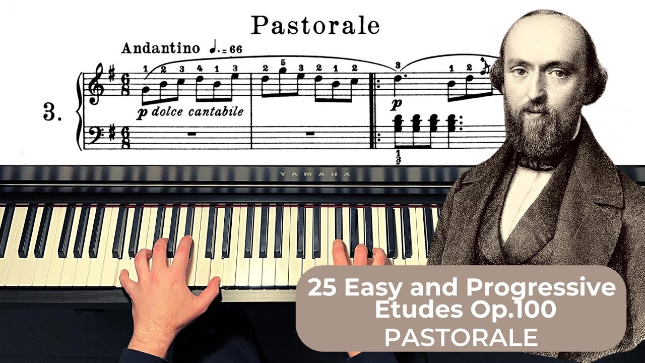 Burgmuller Op.100 - Pastorale | + Slow Tempo