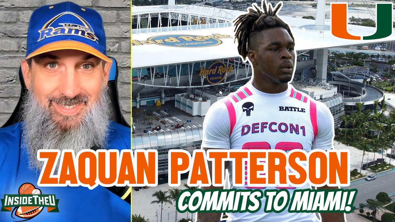INSTANT REACTION to Zaquan Patterson Picking Miami Over Florida State & Outlook As Freshman in 2024