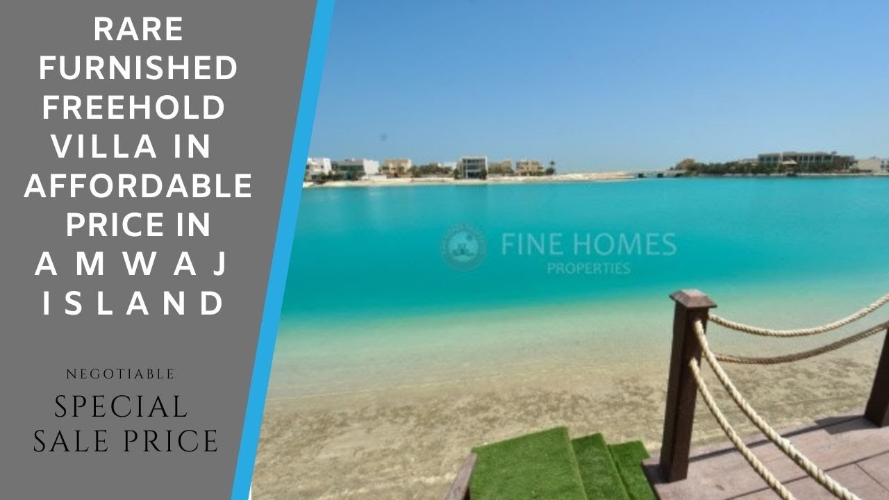 Rare Sea Side Villa With Pool & Beach Access in Amwaj Island , Bahrain