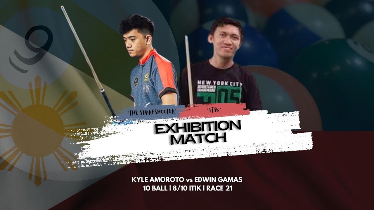 KYLE AMOROTO vs EDWIN GAMAS | 10 BALL | 8/10 ITIK | RACE 21