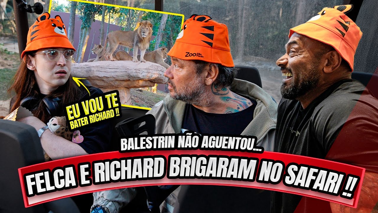FELCA E RICHARD BRIGARAM NO SAFARI - BALESTRIN N&Atilde;O SE SEGUROU !!