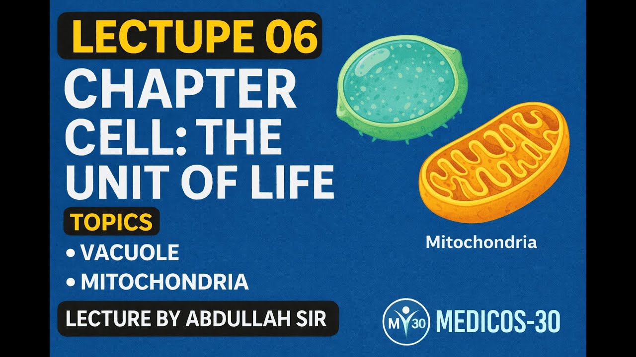 L -  6 | CELL THE UNIT OF LIFE |  VACUOLE |  Mitochondria | #cellbiology #cell  #biology  #ncert