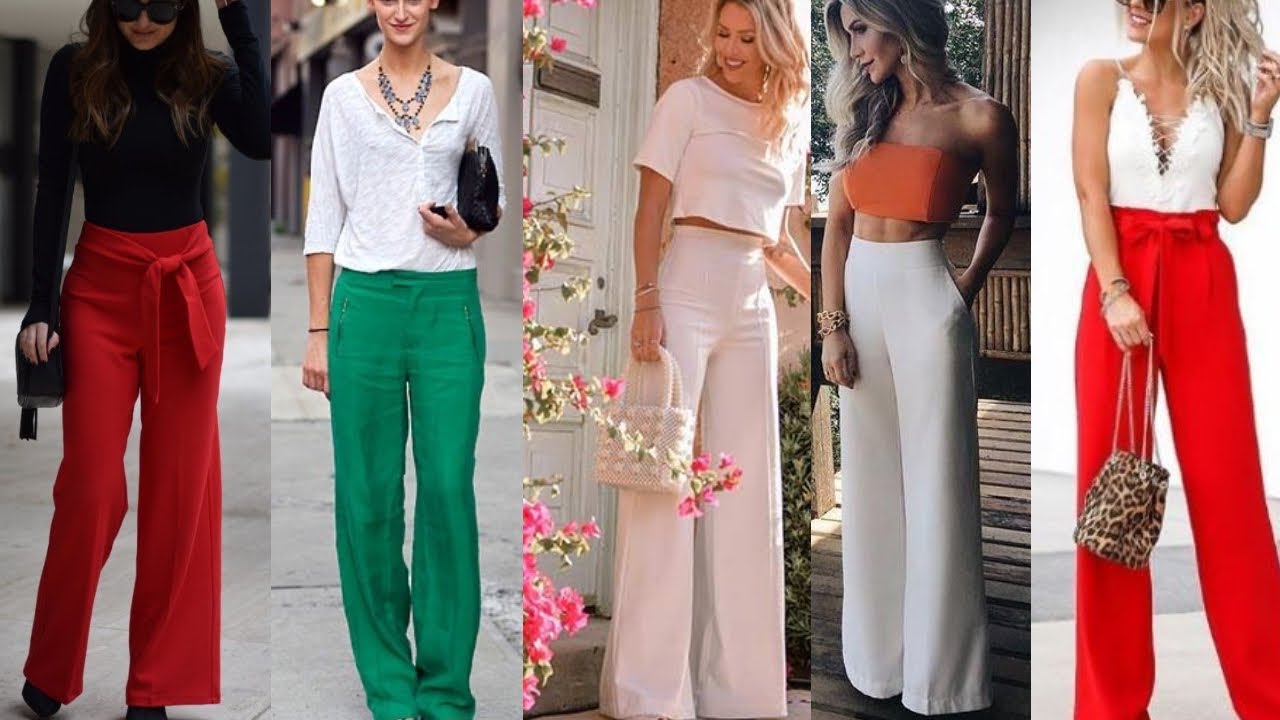 Pantalones MODA 2021/PANTALONES DE MODA 2021 ESTILO PALAZO /las NUEVAS TENDENCIAS de PANTALON 2021