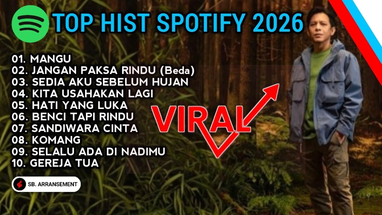 10 LAGU TOP HIST SPOTIFY INDONESIA 2026 - Ariel Noah Cover Full Album Lagu Populer Dan Terbaik 2026