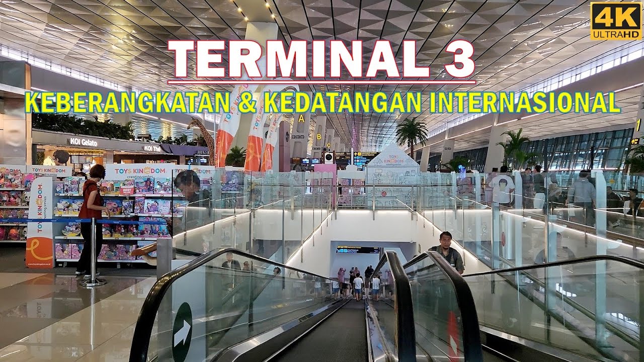 exploring walk TERMINAL 3 INTERNATIONAL ARRIVAL & DEPARTURE‼️Soekarno Hatta Int'l Airport Jakarta⁉️