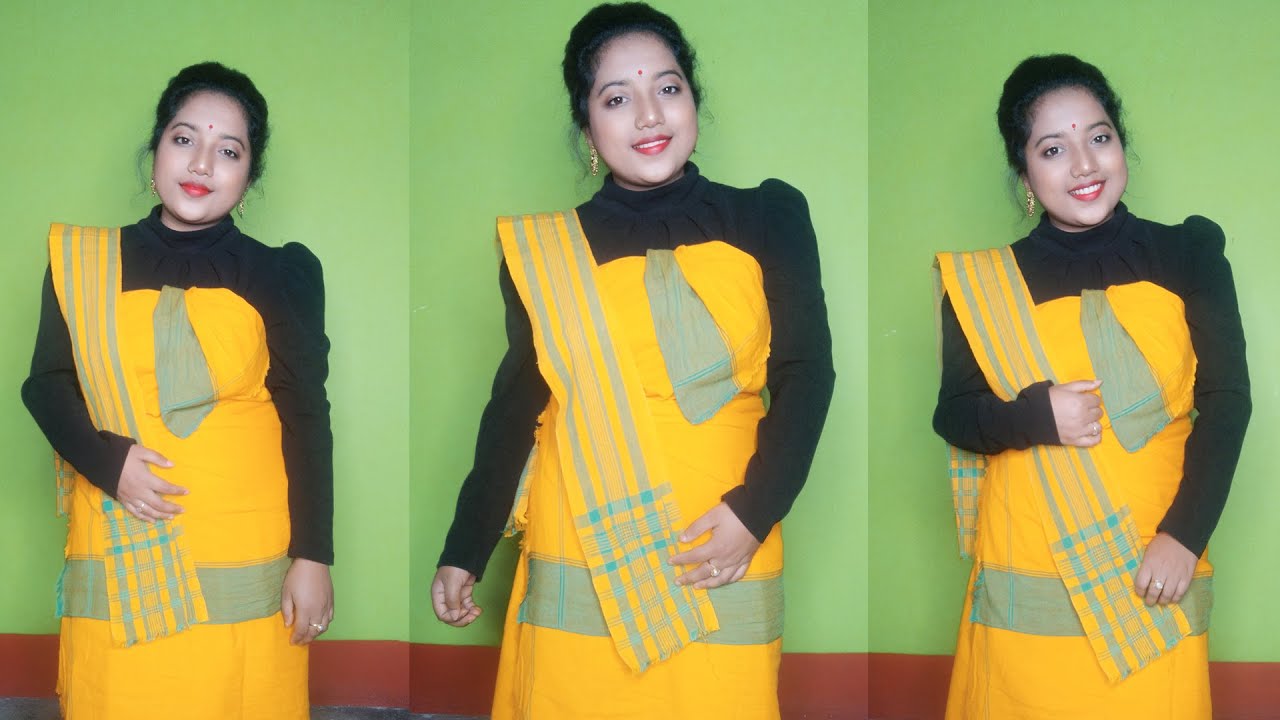 How to wear PATANI || Rajbongshi Traditional Dress || পাটানি-আওছা || Assamese || Gitanjali Barman