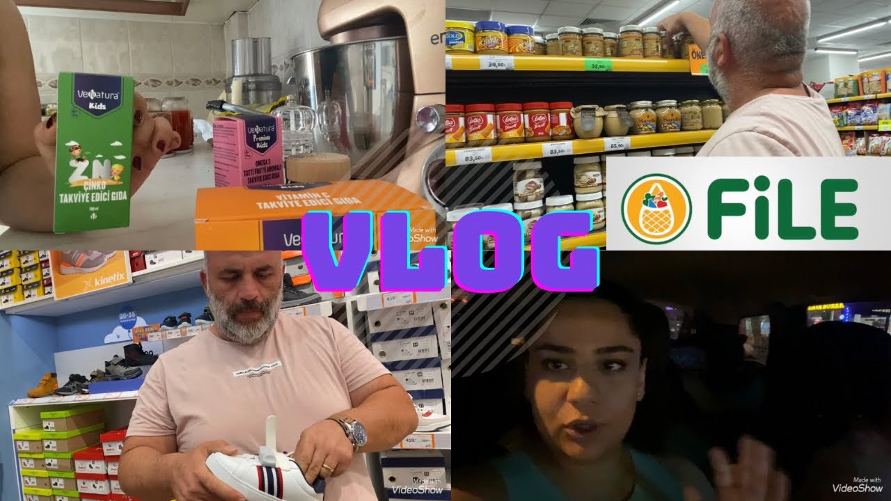 FİLE MARKET ALIŞVERİŞİ | ÖVMELERE DOYAMIYORUZ | KOCAMIN YAŞI HEP PROBLEM | #vlog #filemarket #file