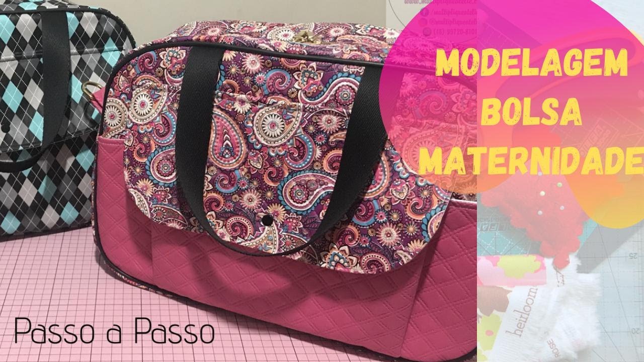 Bolsa Maternidade   Passo a Passo de Molde Completo e Gratuito