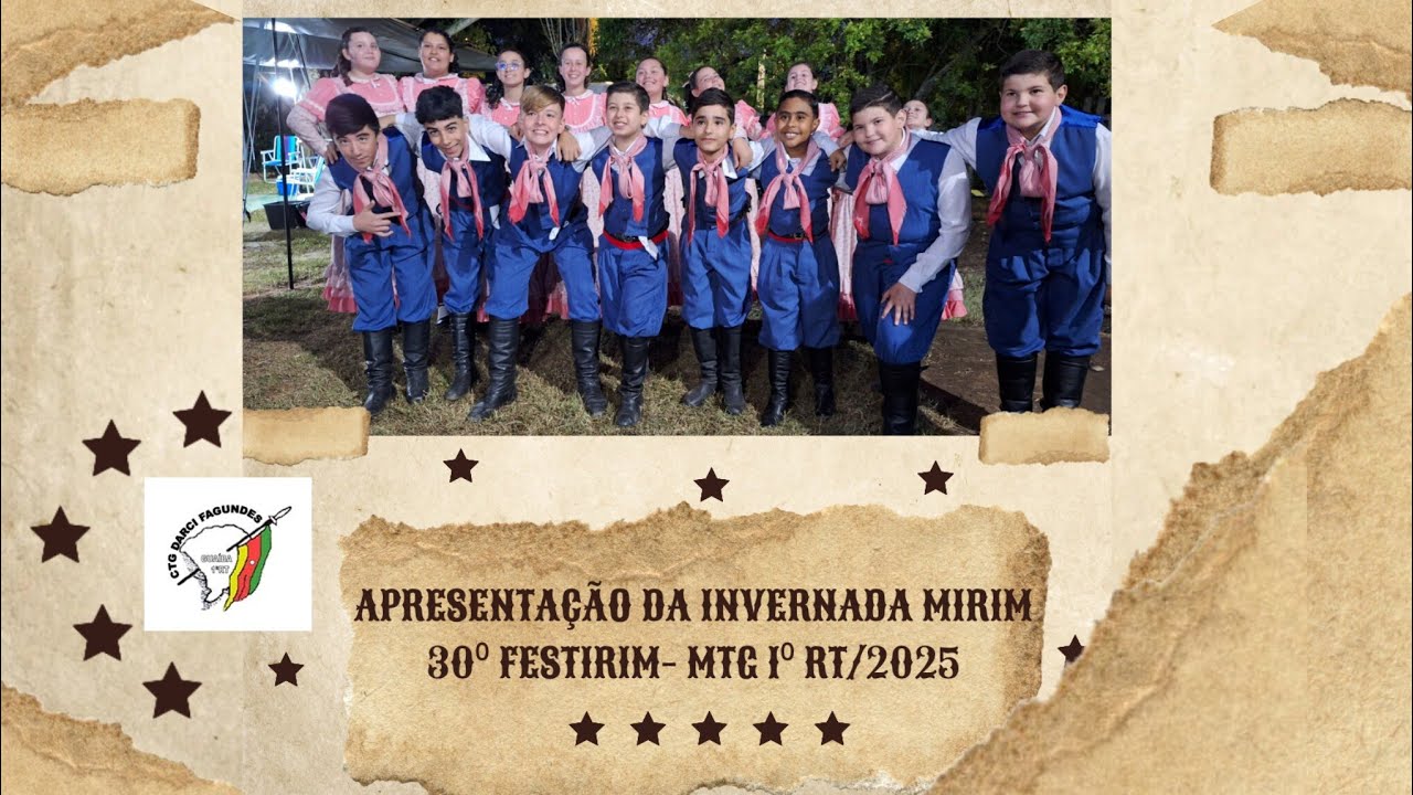 Apresentação da Invernada Mirim - 30⁰ Festirim- MTG 1⁰ RT/2025