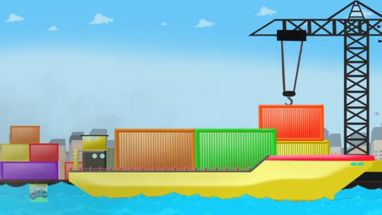 Cargo Ship | Car & Truck Garage | Street Vehicle for Children | Kids Cartoon