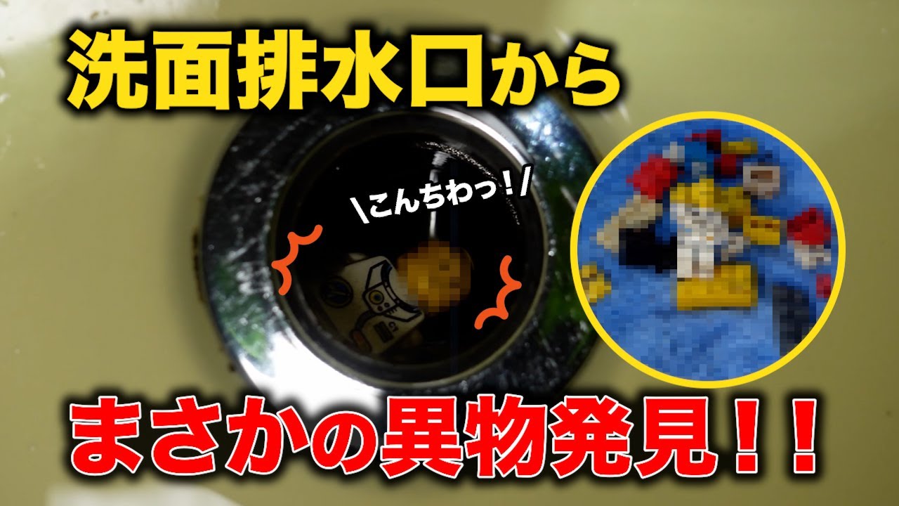 家中の流れが悪い！？久しぶりのダブルトラップ、原因は油と髪の毛、そして…まさかの大量レゴ！？【花のお掃除 #379】