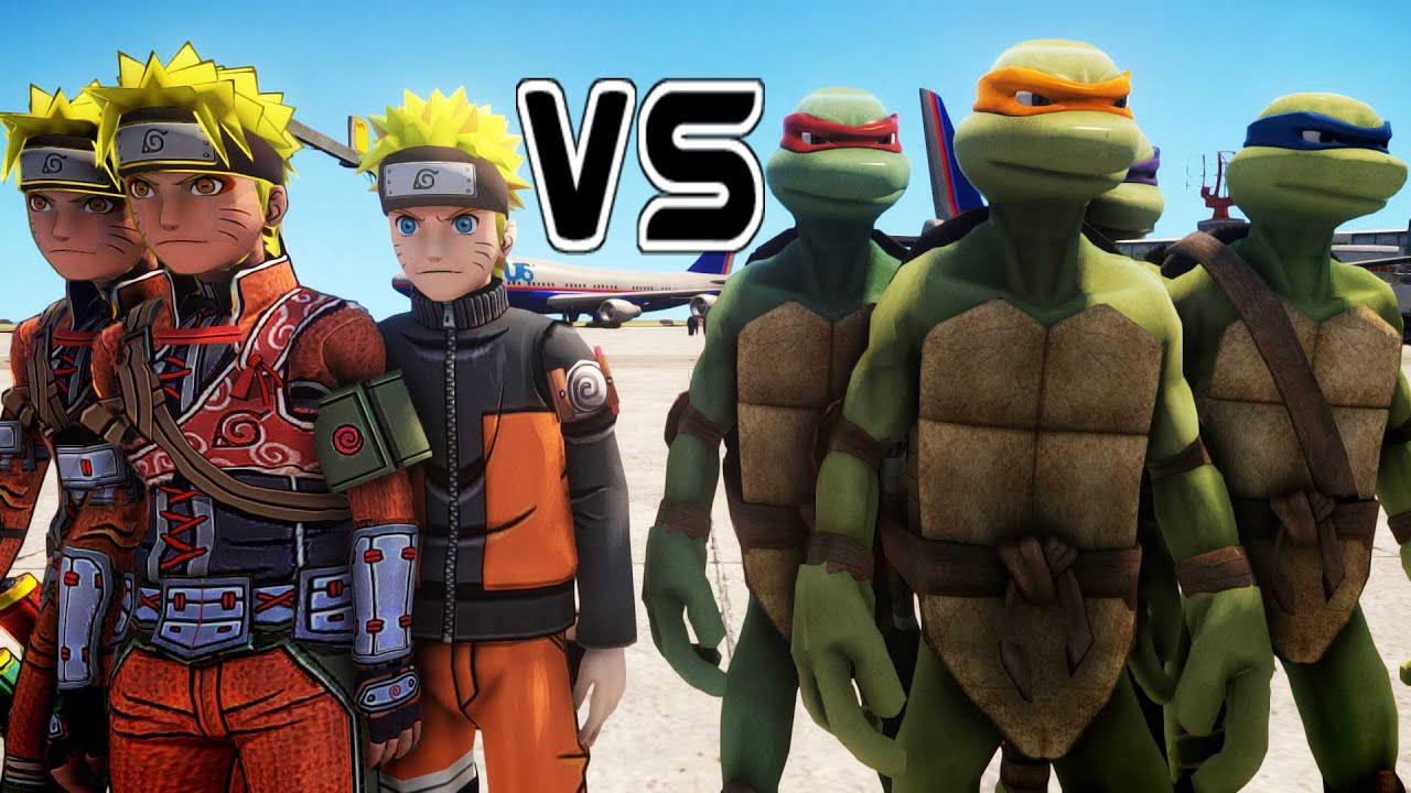 TEENAGE MUTANT NINJA TURTLES VS NARUTO - EPIC BATTLE