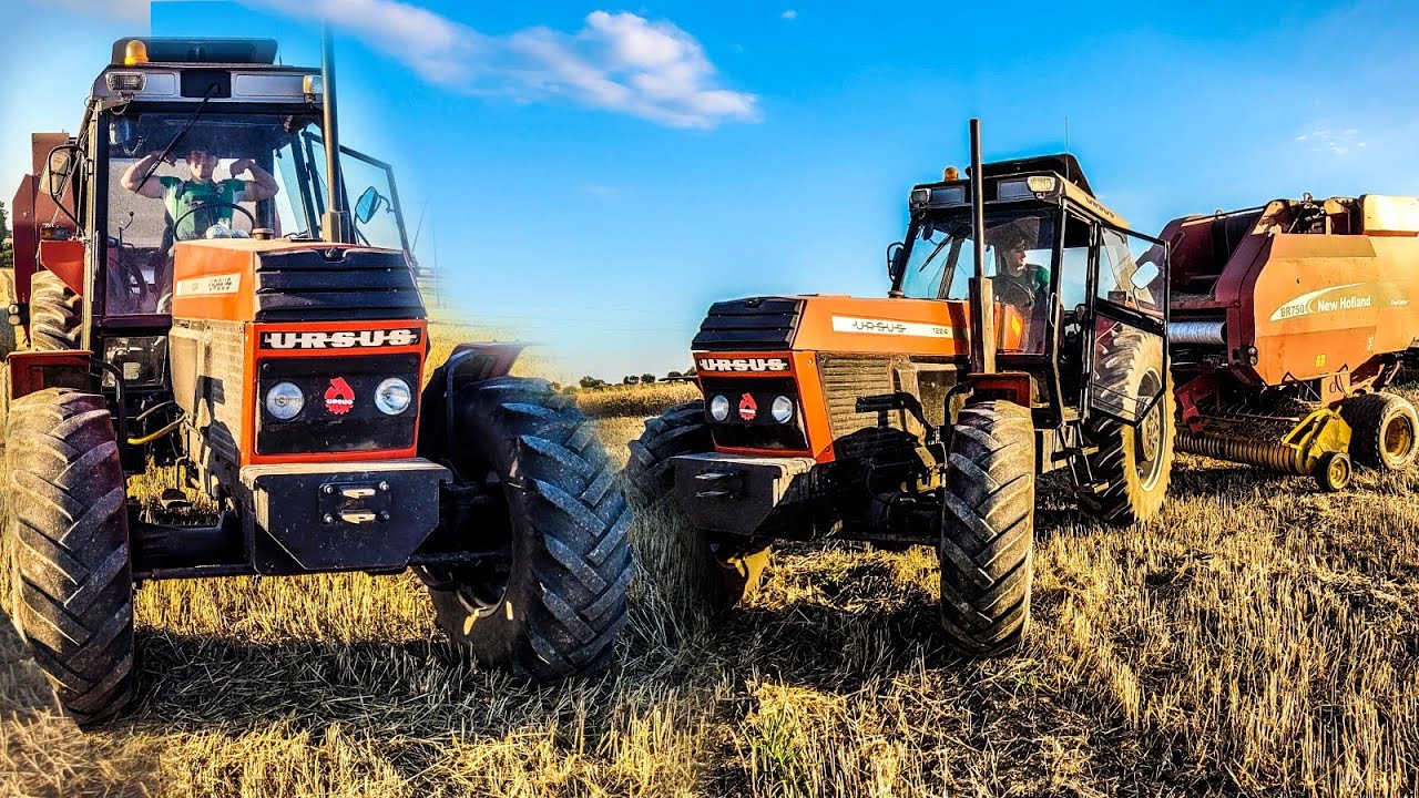 🌾Prasowanie słomy 2023🌾 z 🤙Vixą 🤙💪Ursus 1224 💪✔️New Holland br750 ✔️(Wspomnienia)😁