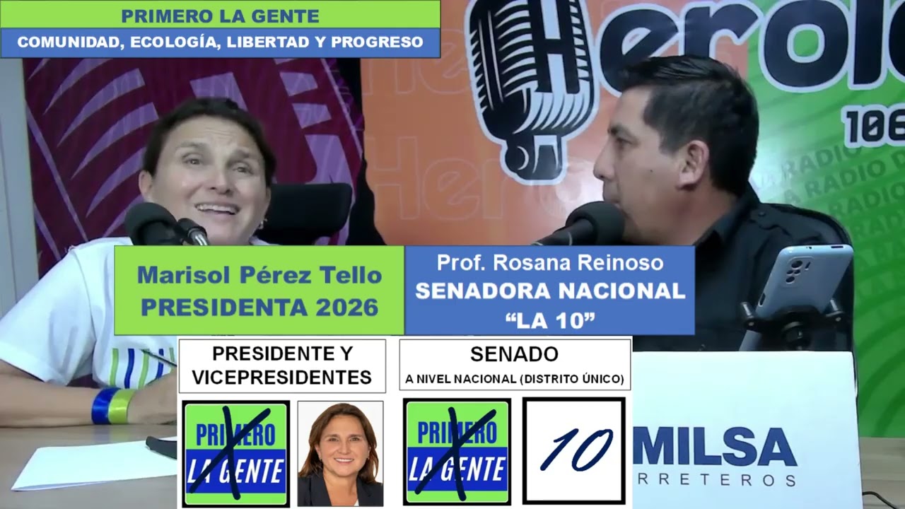 ENTREVISTA EN TACNA A MARISOL PÉREZ TELLO EL VIERNES 6 DE MARZO, CANDIDATA A LA PRESIDENCIA DEL PERÚ