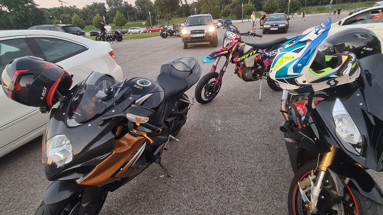 DALI MI SIE PRZEJECHAC SCIGAMI, JEDNAK SUPERMOTO LEPSZE , MACLAWA YAMAHA R6 IDZIE NA KOLO AZ STRACH