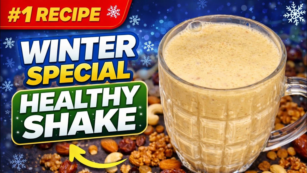 Winter Special Protein 💪Shake | Warm Cozy Winter Shake Recipe | Booster Formula Creamy Winter Energy