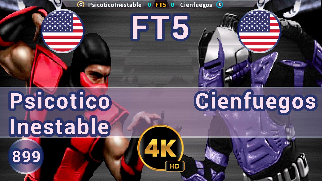 UMK3 - 🇺🇸 PsicoticoInestable vs Cienfuegos 🇺🇸 FT5 / 4K 60 FPS #umk3 #team99hits #t99h #fightcade