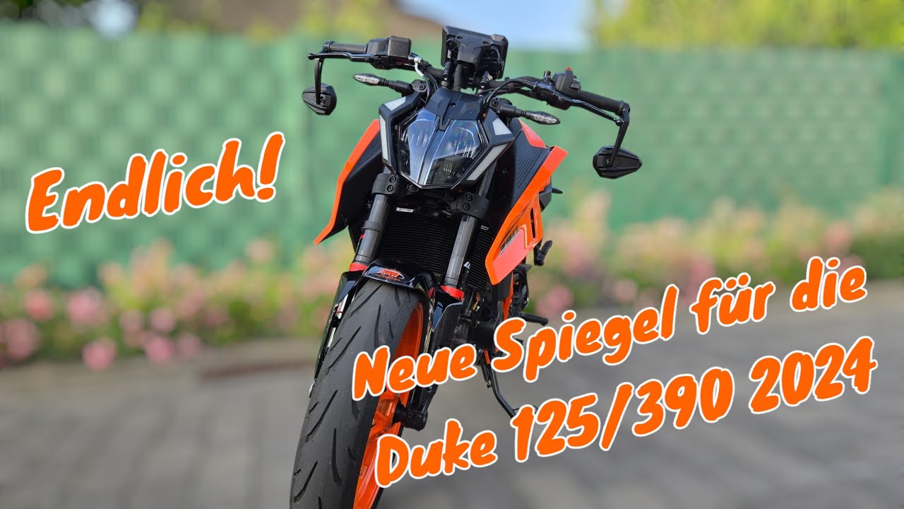 Endlich neue Spiegel für die KTM DUKE 125 / 390 2024 | Lenkerendenspiegel HERO Montage