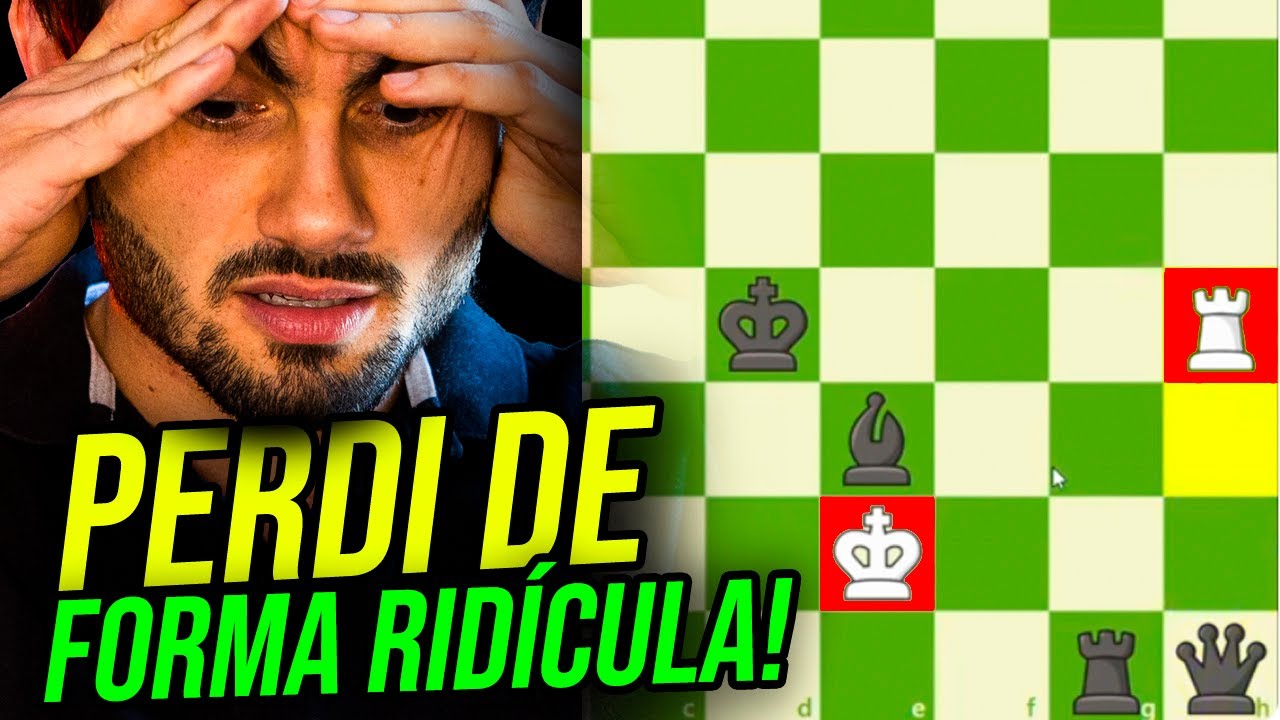 PERDI a partida MAIS RÍDICULA DA MINHA VIDA!!  Rumo ao Top 1 do Brasil Xadrez Online