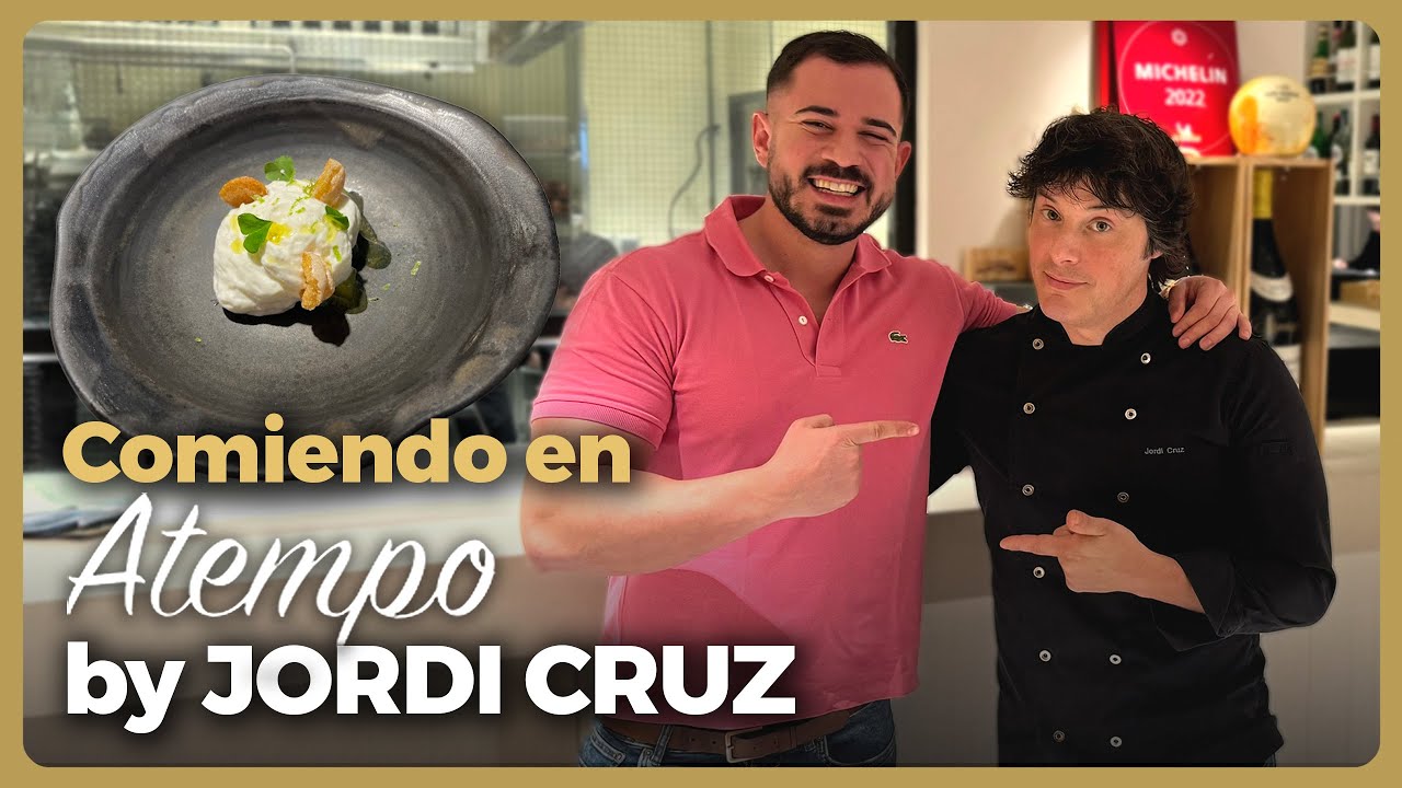 JORDI CRUZ me recibe en su RESTAURANTE ATEMPO en BARCELONA y pruebo TODOS LOS PLATOS