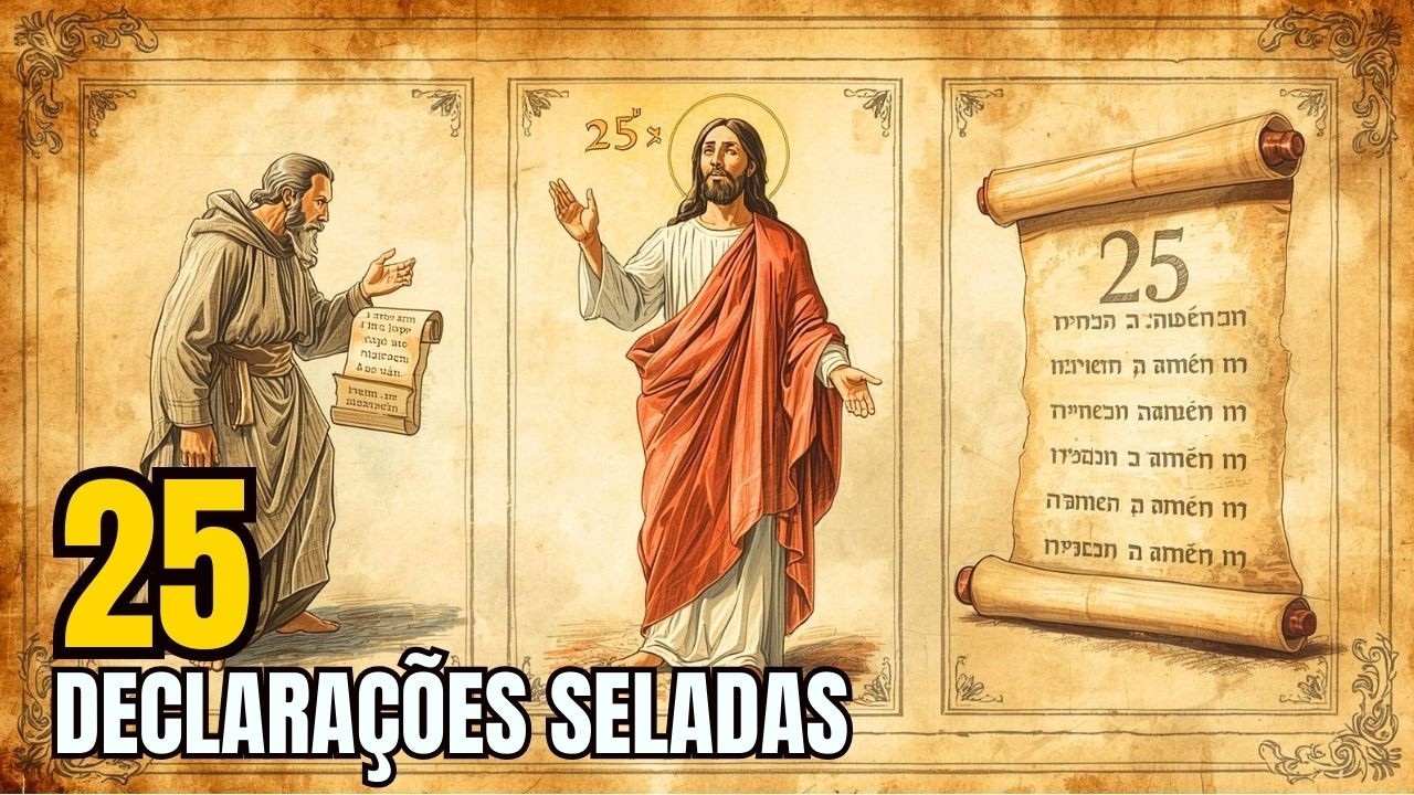AS 25 DECLARAÇÕES QUE JESUS Selou com Sua Própria Autoridade e seu Significado OCULTO