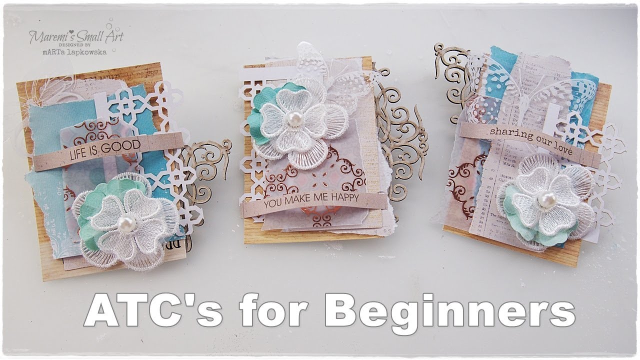 Easy ATC's for Beginners ♡ Maremi's Small Art ♡