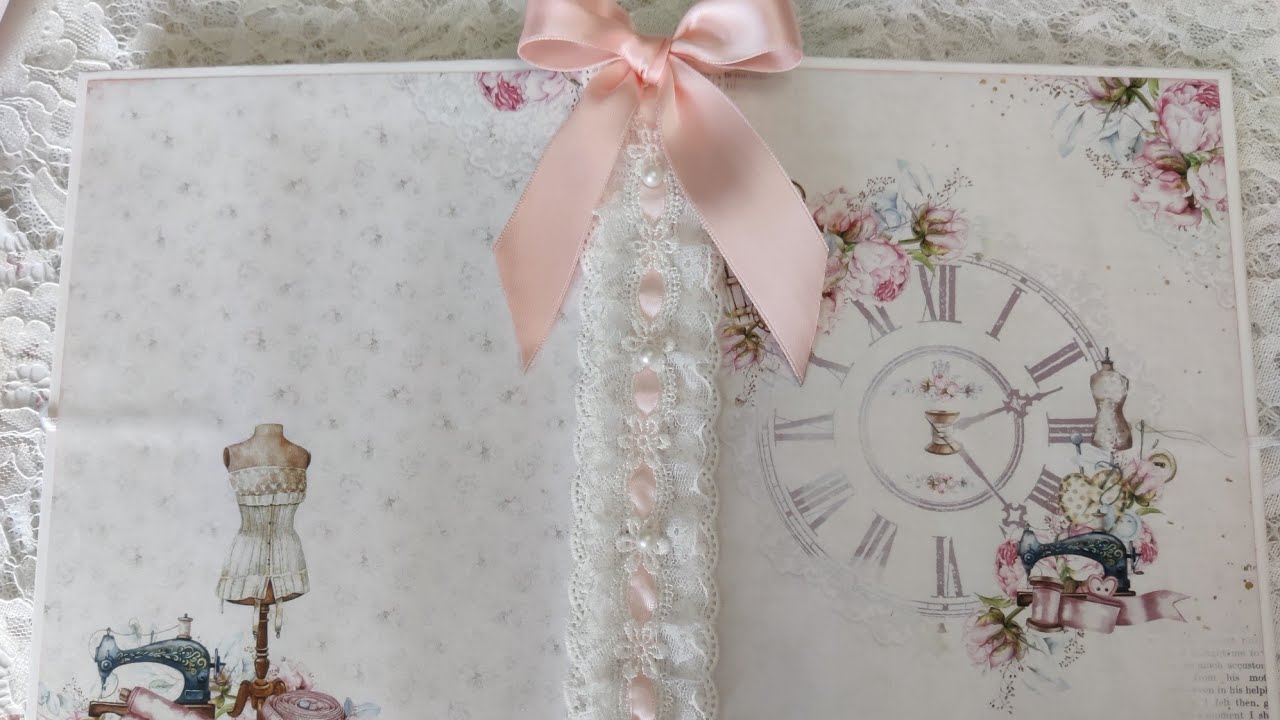 Tuto: Un Porte bloc note A5 Action #scrapbooking #shabby #tuto 🙂 ❤️