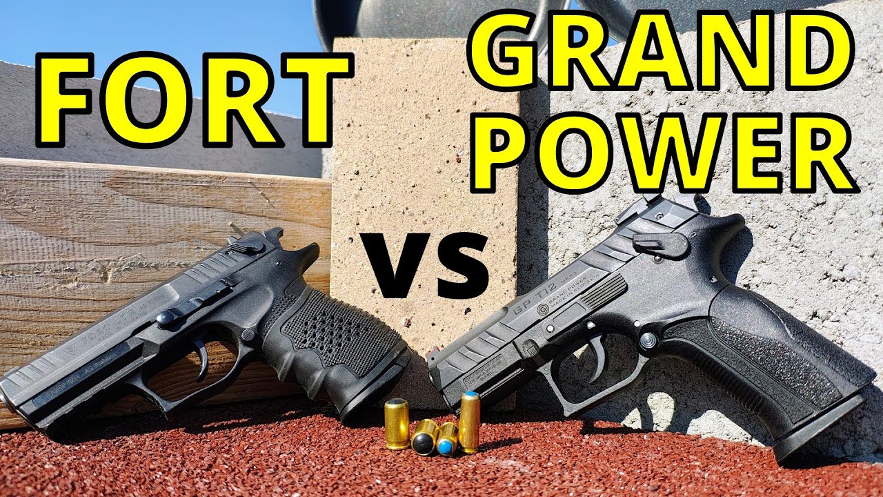 FORT vs GRAND POWER. CARE ESTE CEL MAI PUTERNIC PISTOL CU BILA DIN CAUCIUC?