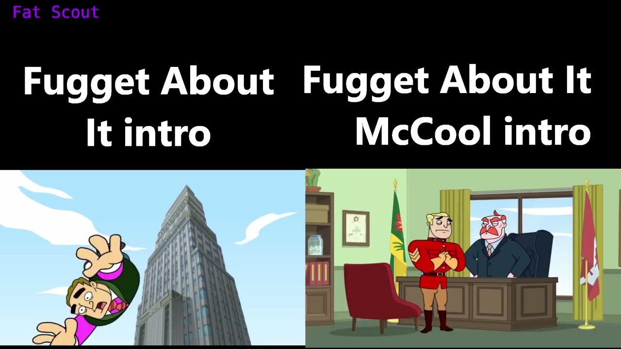 Fugget About It Jimmy Falcone and McCool intro comparison