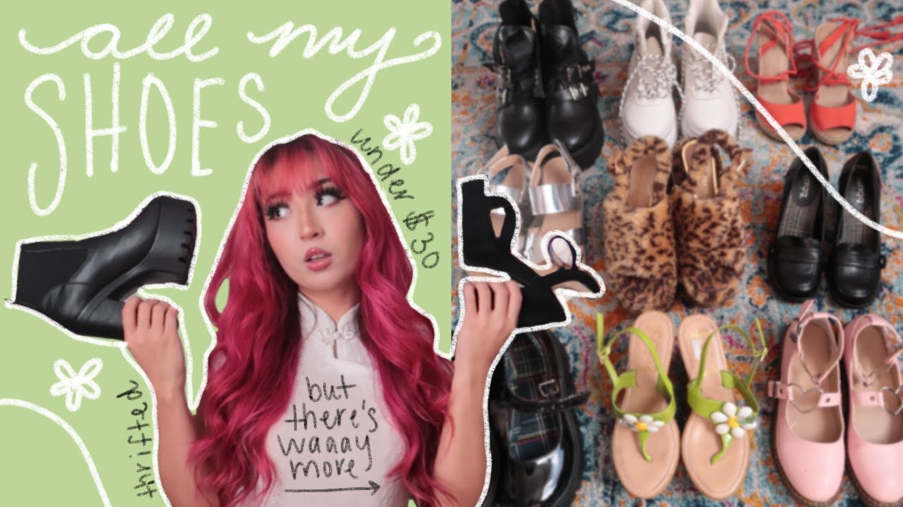 2021 SHOE COLLECTION | Platforms + Heels + Thrifted + Affordable Shoes