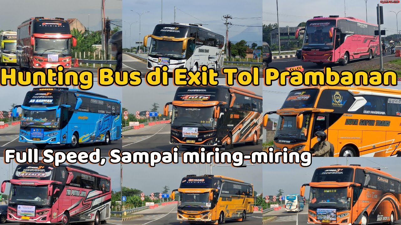Full Miring-Miring !!! | Hunting Bus di Exit Tol Prambanan, Full Gacor !!