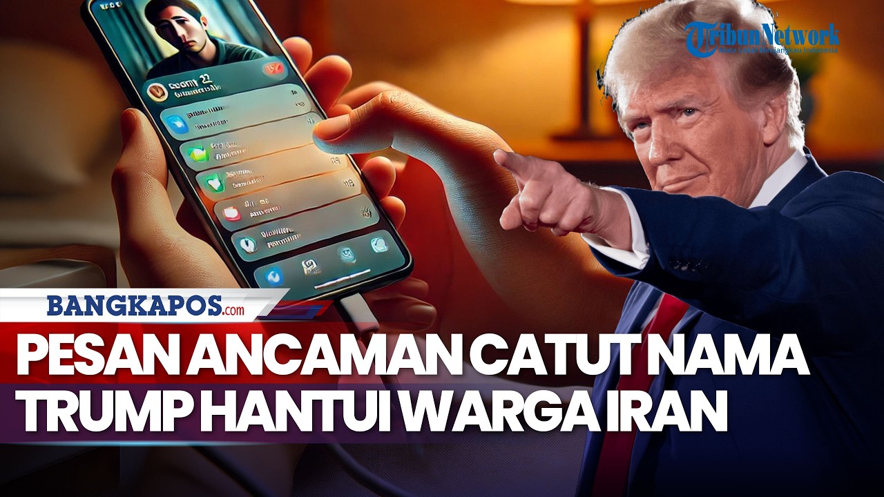 Pesan Ancaman Hantui Ribuan Warga Iran, Nama Presiden AS Donald Trump Dicatut
